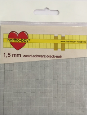 foamblokjes zwart 1,5 mm