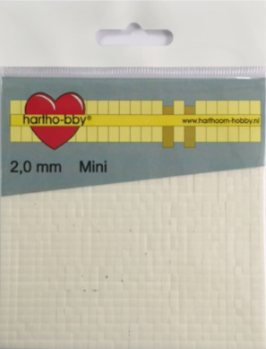 foamblokjes mini wit 2 mm