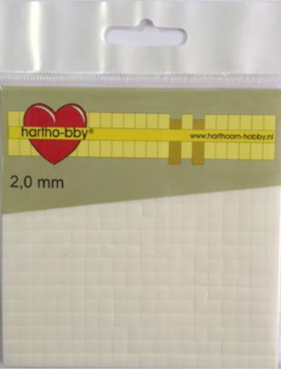 foamblokjes wit 2 mm