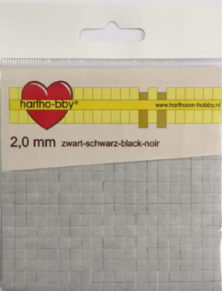 foamblokjes zwart 2 mm
