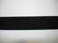 nylon/tassenband zwart 2 cm