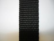 nylon/tassenband zwart 3 cm