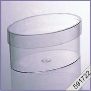 Plastic doosje ovaal