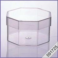 Plastic doosje acht hoekig