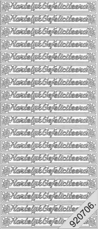 Hartelijk gefeliciteerd