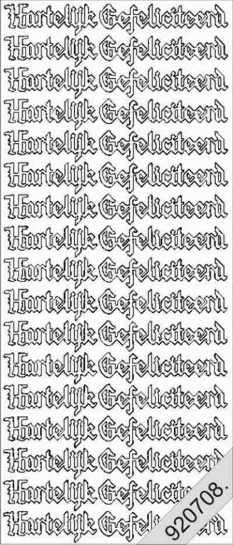 Hartelijk gefeliciteerd