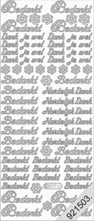 Bedankt / Dank je wel