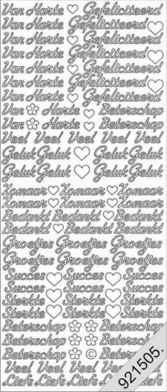 Zomaar Bedankt groetjes enz.