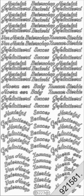 Gefeliciteerd/beterschap/bedankt