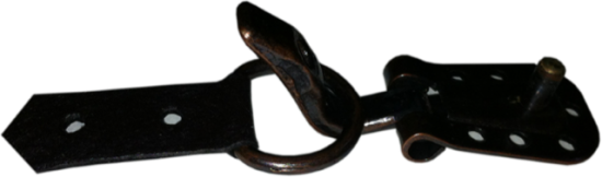 bonthaken met leertje