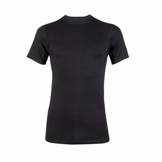 T-Shirt km. elastisch zwart