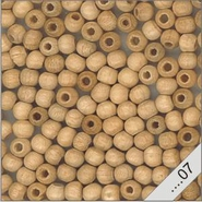Houten kralen blank