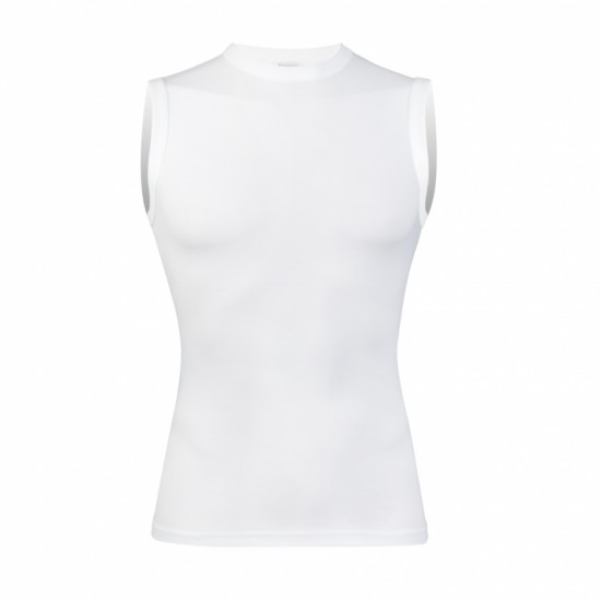 mouwloos shirt micro wit