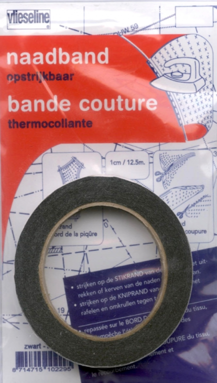 vlieseline naadband zwart