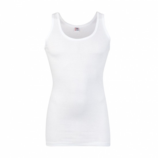 Singlet katoen startex wit