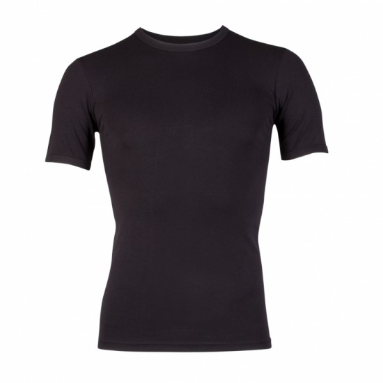 T-Shirt korte mouw zwart micro